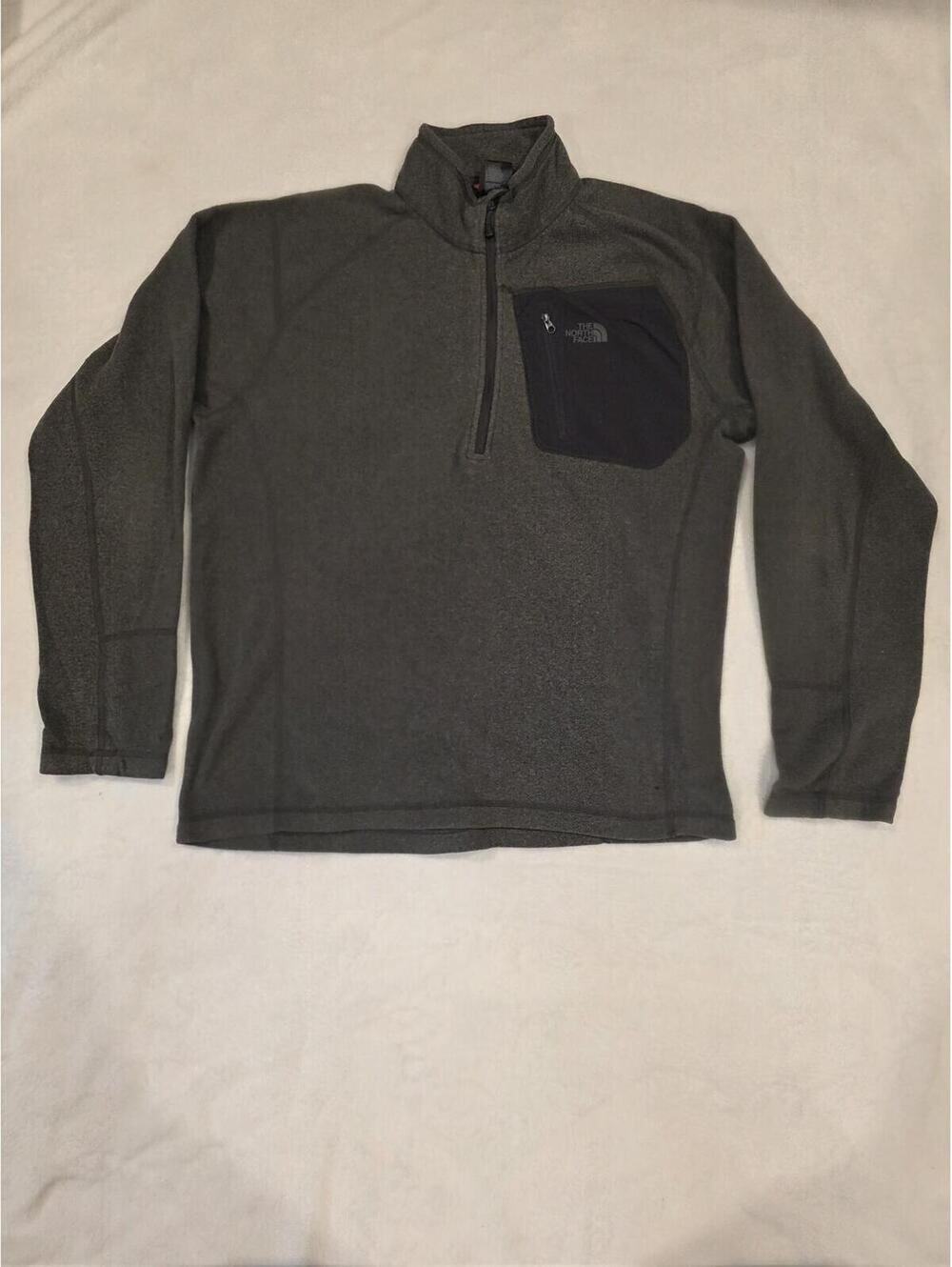 The North Face Mens Pullover Jacket Gray/Black Medium